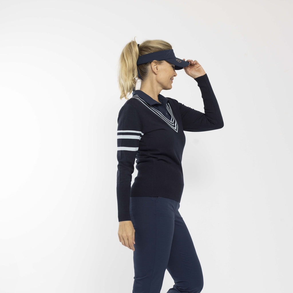 Belle Pullover Dark Navy Light Blue - PAR 69