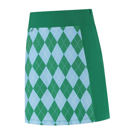 Blair Skirt Green Light Blue Print - PAR 69