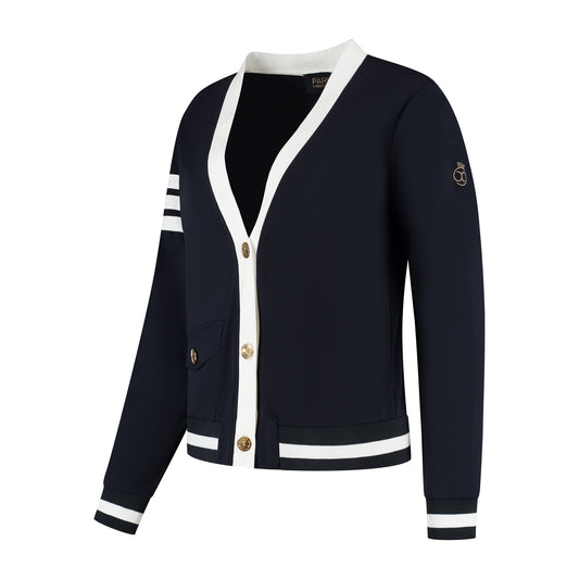 Bomber Jacket Dark Navy Off White - PAR 69