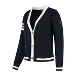 Load image into Gallery viewer, Bomber Jacket Dark Navy Off White
