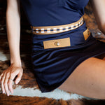 Load image into Gallery viewer, Bucci Skirt Dark Navy Camel
