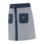 Laden Sie das Bild in den Galerie-Viewer, Beau Skirt Dark Navy Off White Stripe - PAR 69
