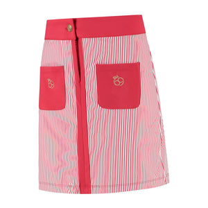 Beau Skirt Red Off White Stripe - PAR 69