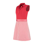 Load image into Gallery viewer, Beaudille Dress Red White Stripe - PAR 69
