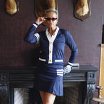Laden Sie das Bild in den Galerie-Viewer, Benji Skirt Dark Navy Off White Stripes - PAR 69
