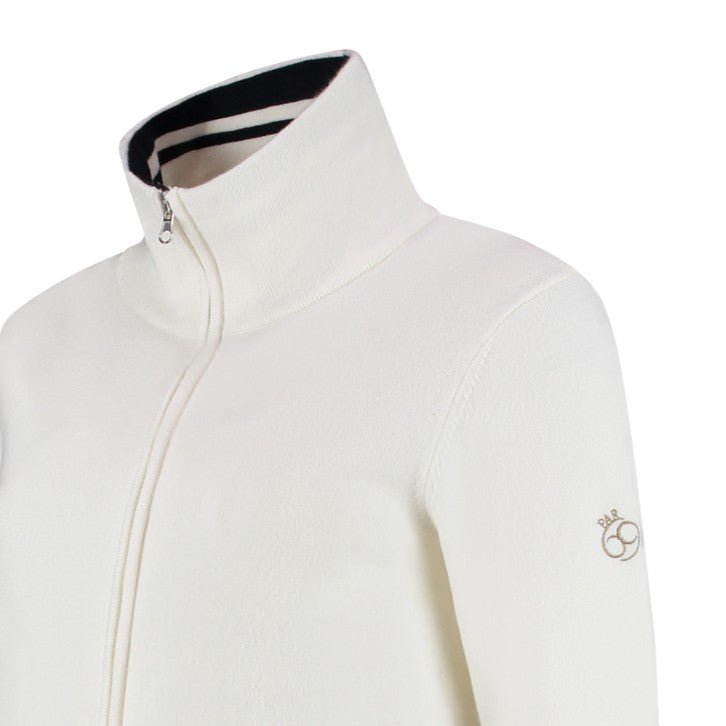 Bernou Cardigan Off White Jeans Knit - PAR 69