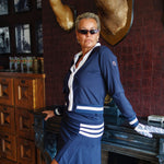 Laden Sie das Bild in den Galerie-Viewer, Bomber Jacket Dark Navy Off White - PAR 69
