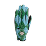 Load image into Gallery viewer, Golf Glove Light Blue Green Print - PAR 69
