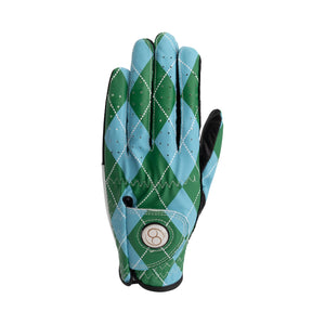 Golf Glove Light Blue Green Print - PAR 69