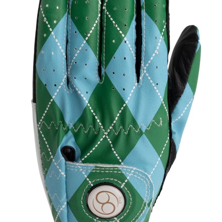 Golf Glove Light Blue Green Print - PAR 69