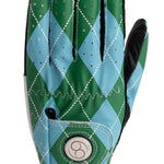 Load image into Gallery viewer, Golf Glove Light Blue Green Print - PAR 69
