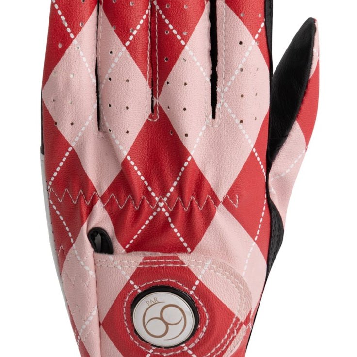 Golf Glove Red Pink Print - PAR 69