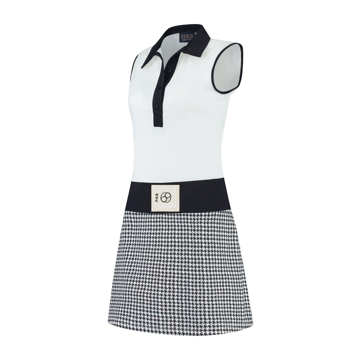 Beaudille Dress Print Coco Off White Black - PAR 69