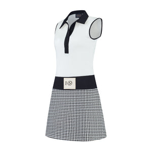 Beaudille Dress Print Coco Off White Black - PAR 69