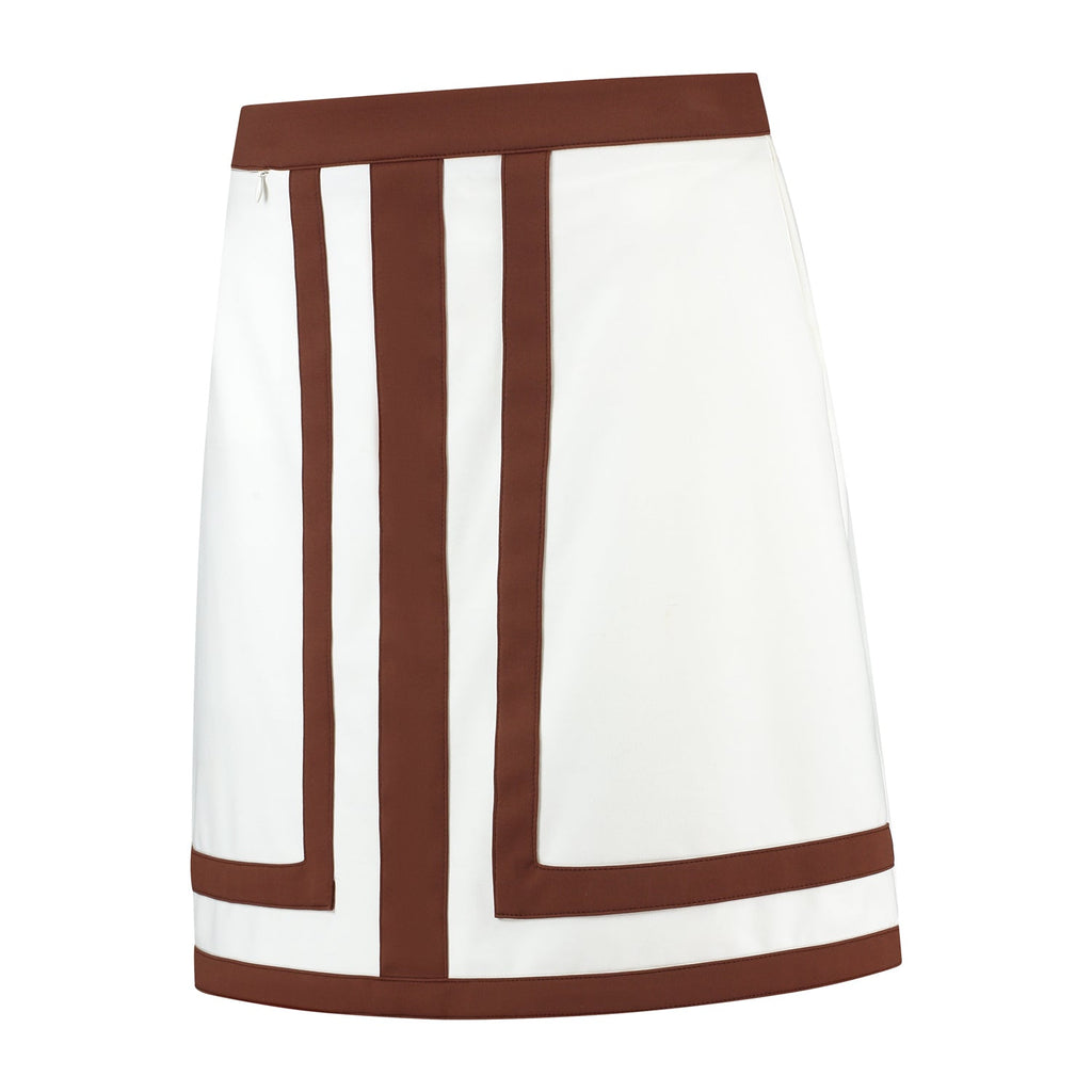 Buck Skirt White - Camel - PAR 69